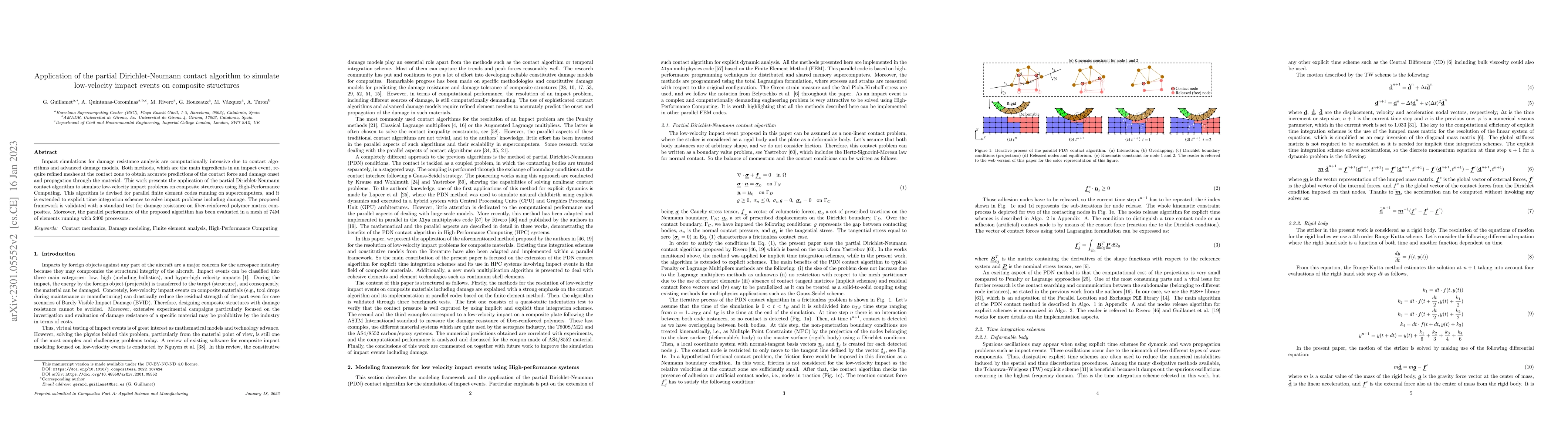Thumbnail for Application of the partial Dirichlet-Neumann contact algorithm to
  simulate low-velocity impact events on composite structures