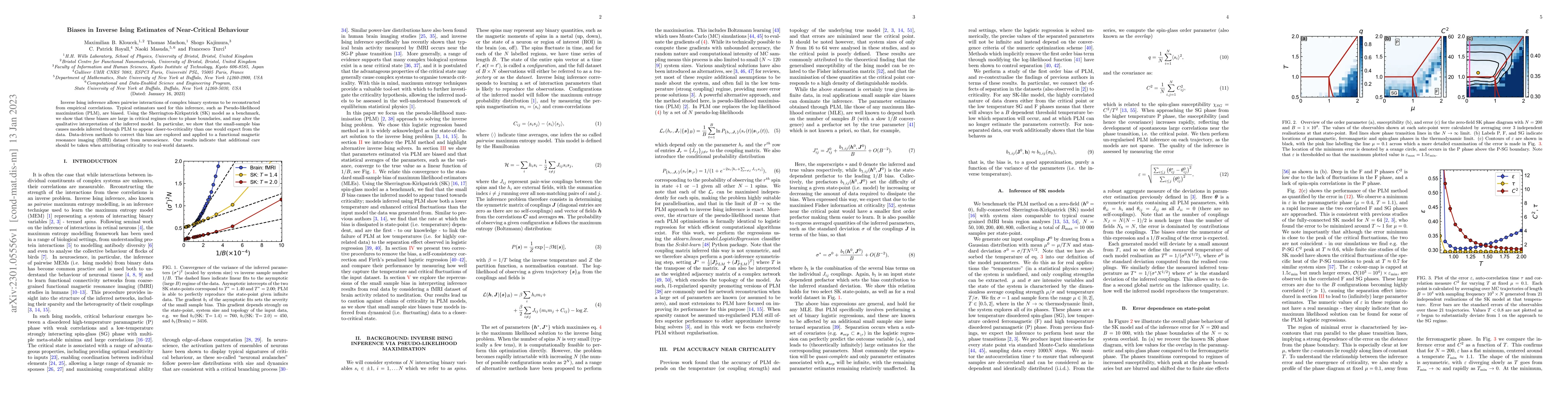 Thumbnail for Biases in Inverse Ising Estimates of Near-Critical Behaviour