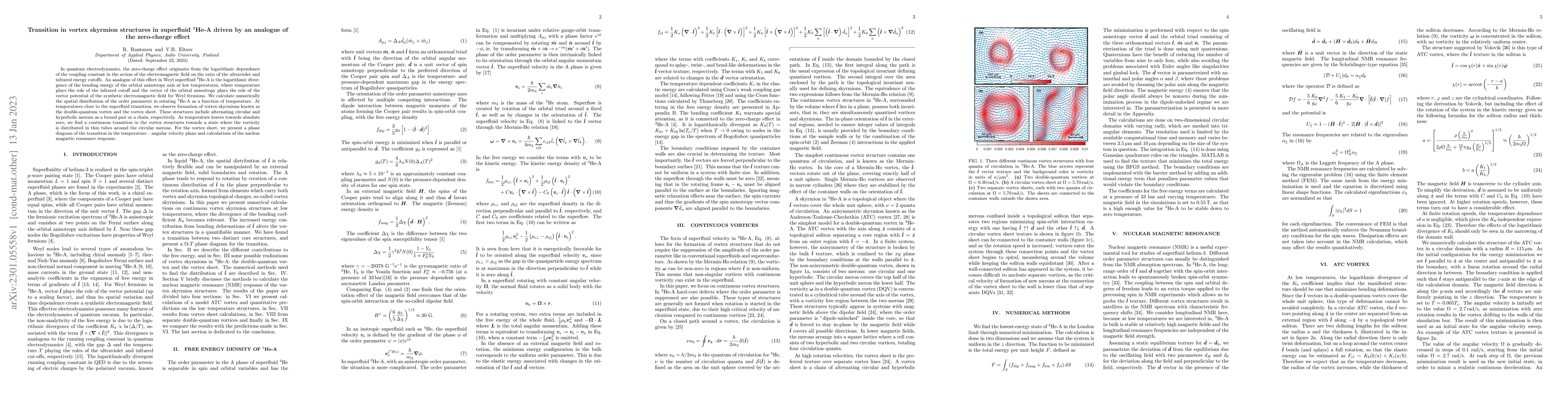 Thumbnail for Transitions in vortex skyrmion structures in superfluid $^3$He-A driven
  by an analogue of the zero-charge effect