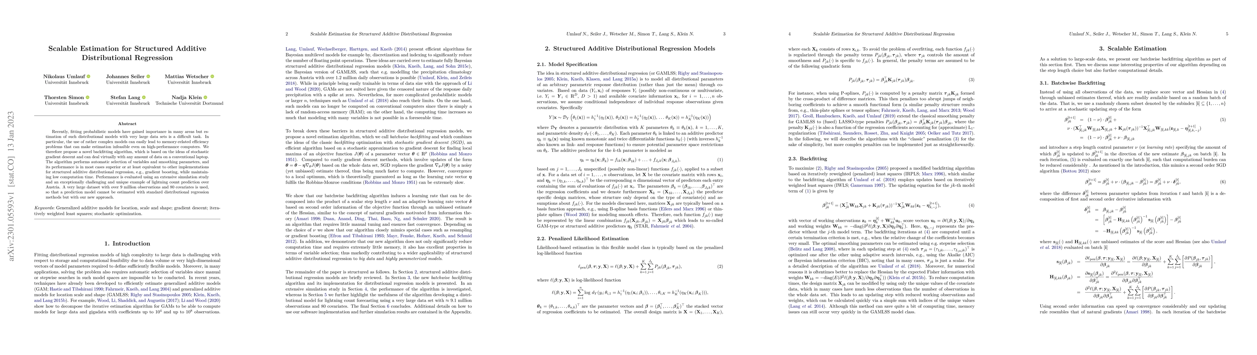 Thumbnail for Scalable Estimation for Structured Additive Distributional Regression