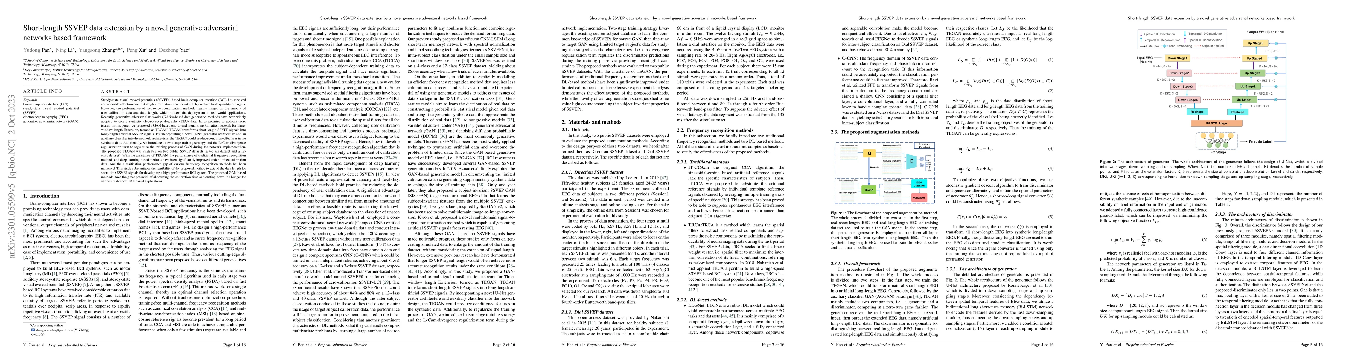Thumbnail for Short-length SSVEP data extension by a novel generative adversarial
  networks based framework