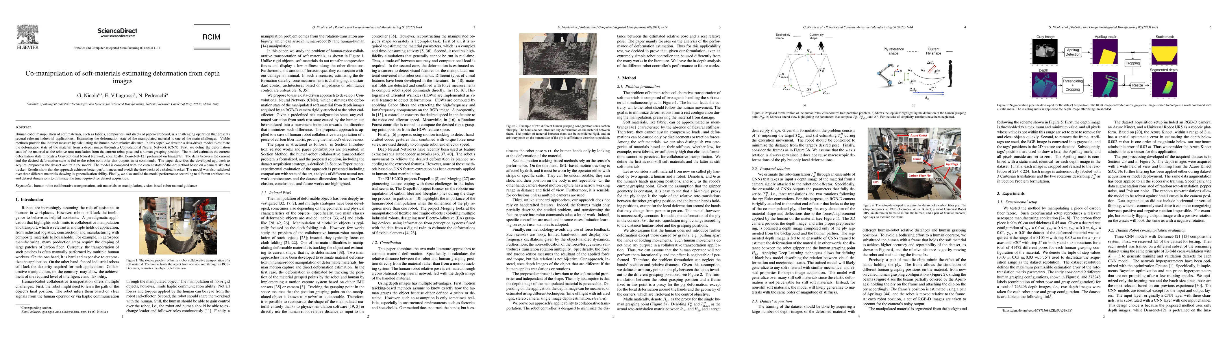 Thumbnail for Co-manipulation of soft-materials estimating deformation from depth
  images