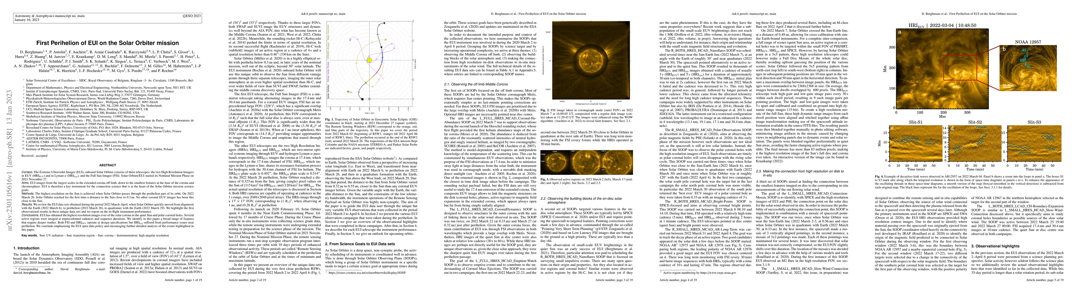 Thumbnail for First Perihelion of EUI on the Solar Orbiter mission