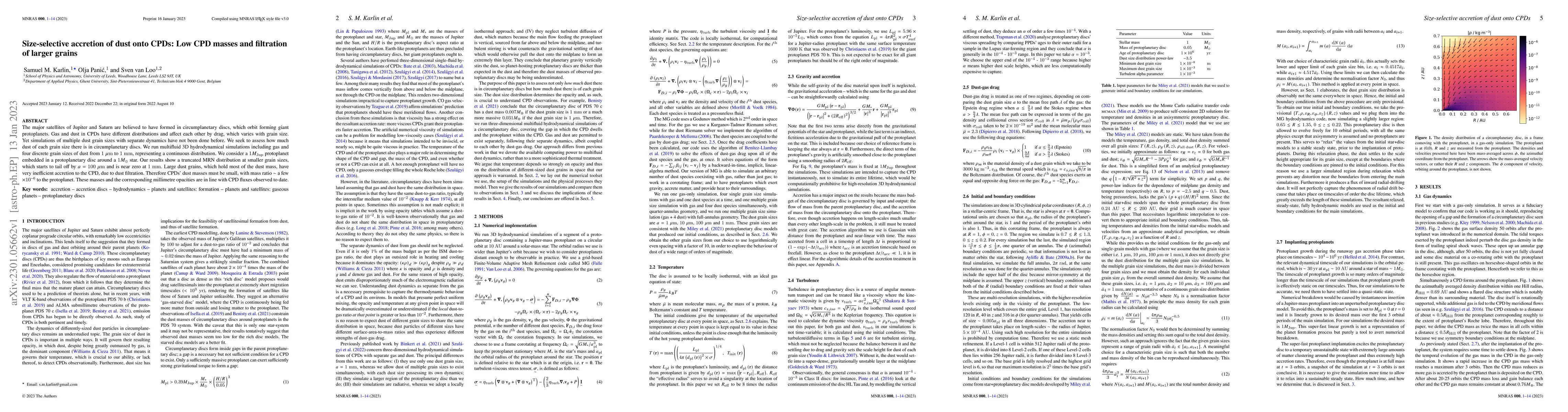 Thumbnail for Size-selective accretion of dust onto CPDs: Low CPD masses and
  filtration of larger grains