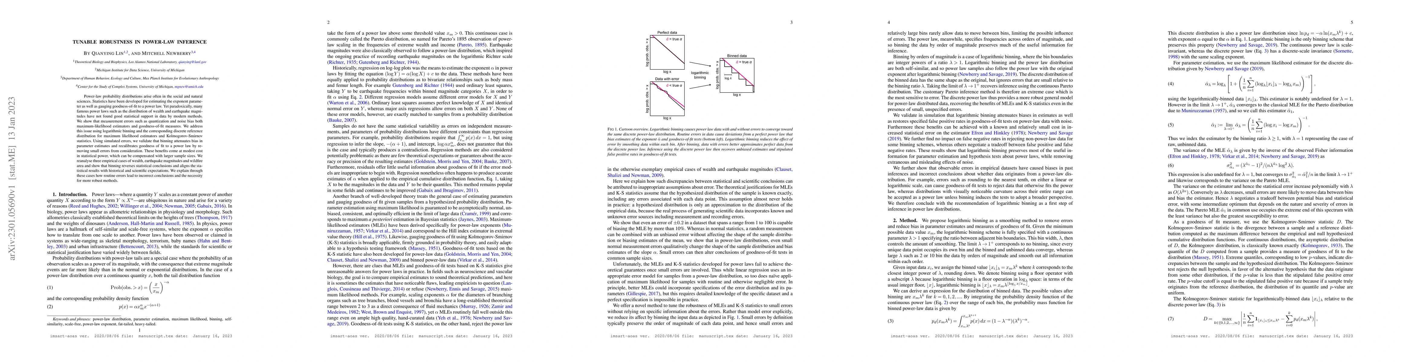 Thumbnail for Tunable robustness in power-law inference