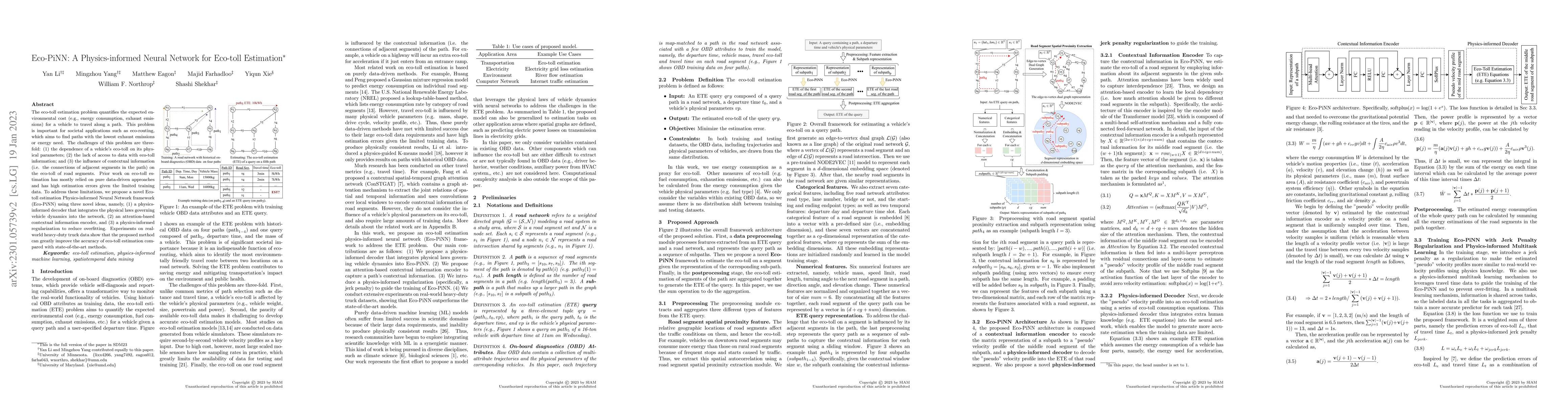 Thumbnail for Eco-PiNN: A Physics-informed Neural Network for Eco-toll Estimation