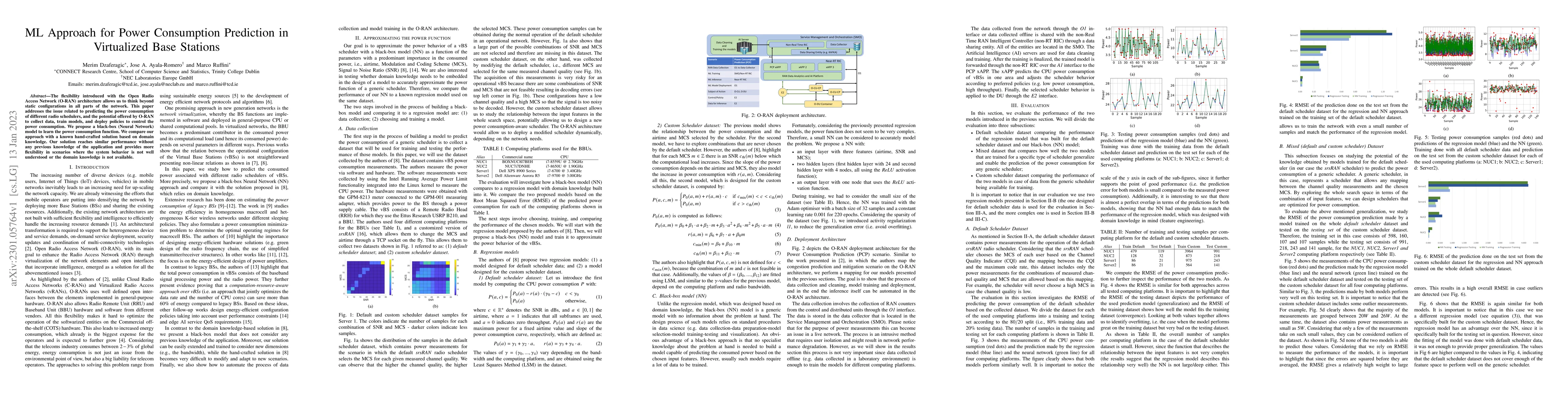 Thumbnail for ML Approach for Power Consumption Prediction in Virtualized Base
  Stations