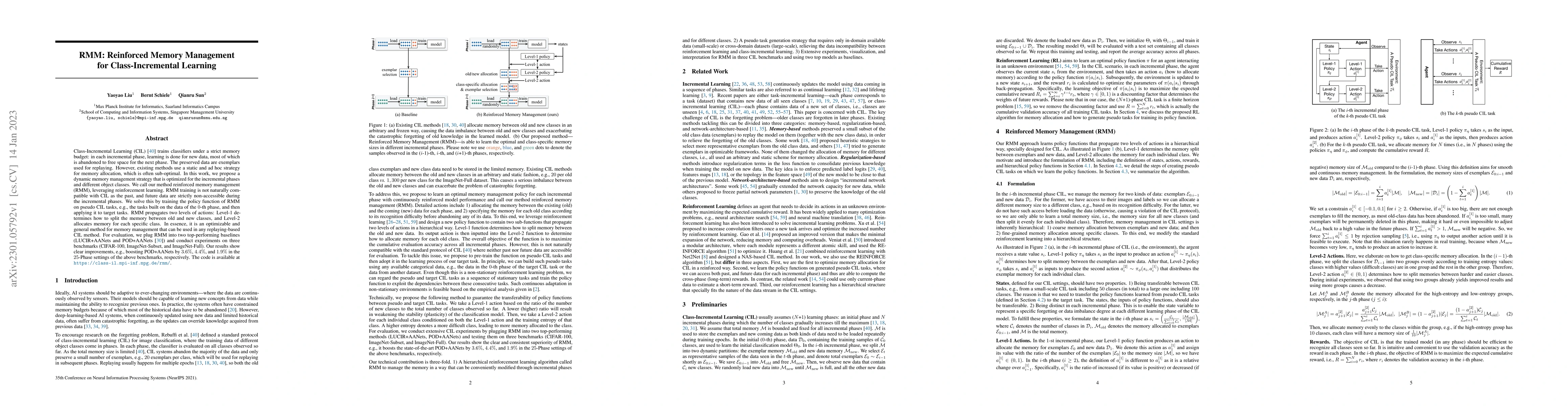 Thumbnail for RMM: Reinforced Memory Management for Class-Incremental Learning