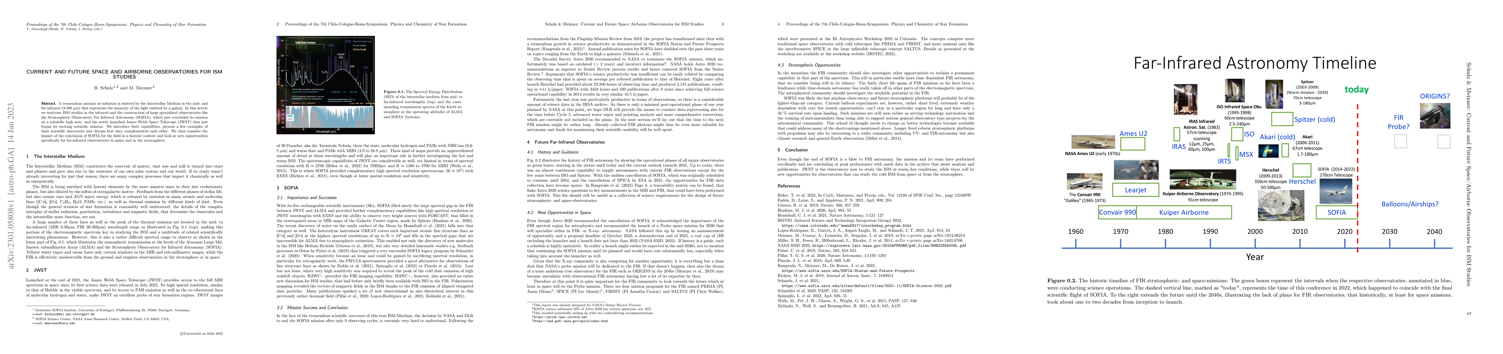 Thumbnail for Current and Future Space and Airborne Observatories for ISM Studies