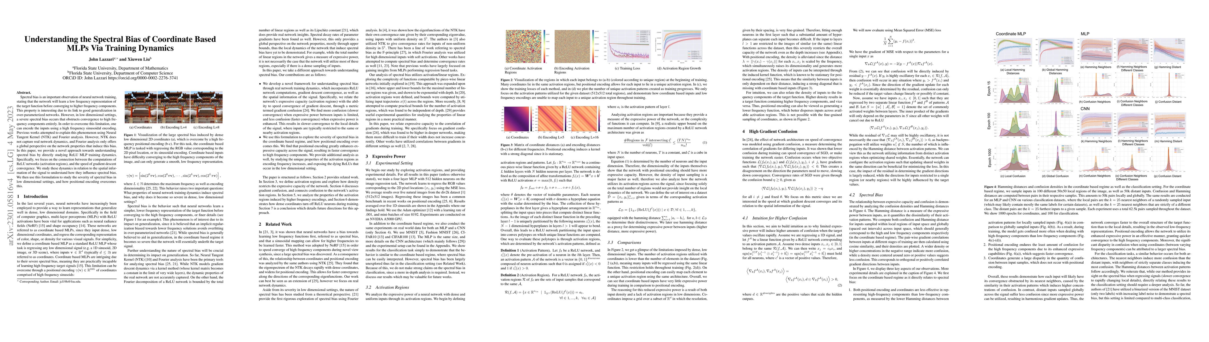 Thumbnail for Understanding the Spectral Bias of Coordinate Based MLPs Via Training
  Dynamics