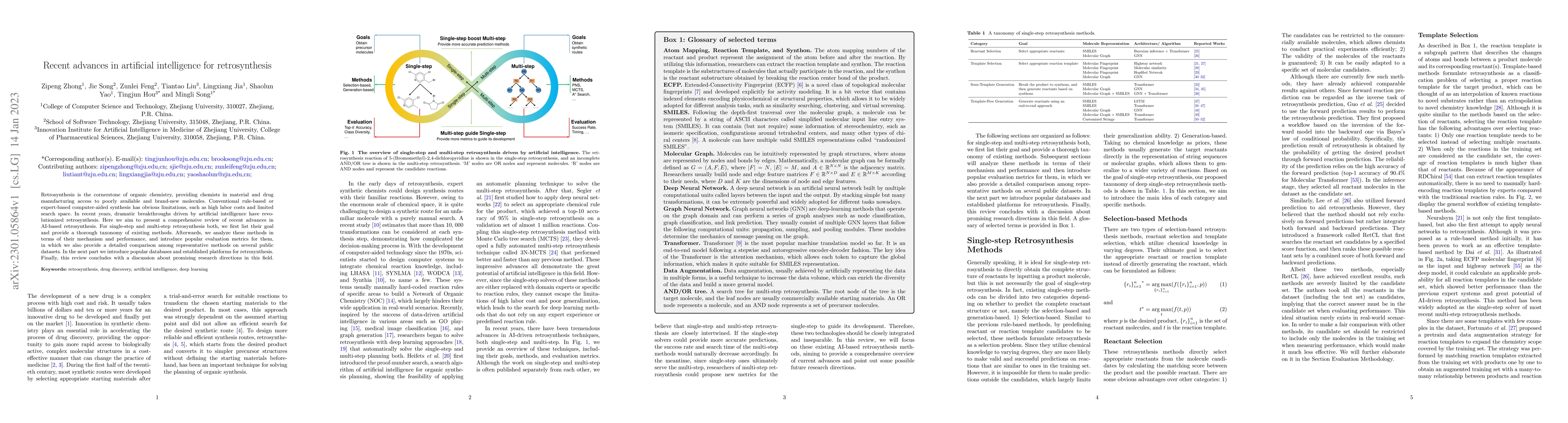Thumbnail for Recent advances in artificial intelligence for retrosynthesis
