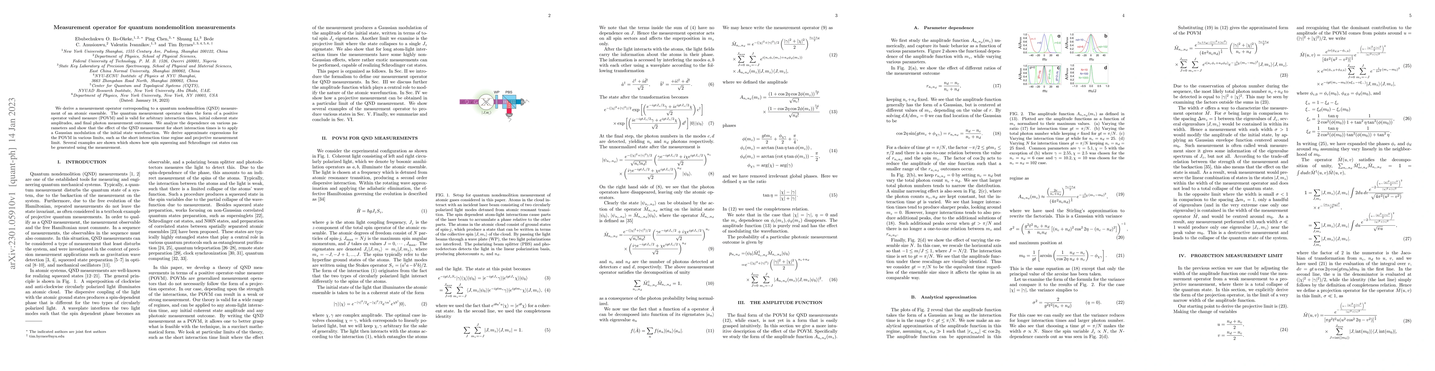 Thumbnail for Measurement operator for quantum nondemolition measurements
