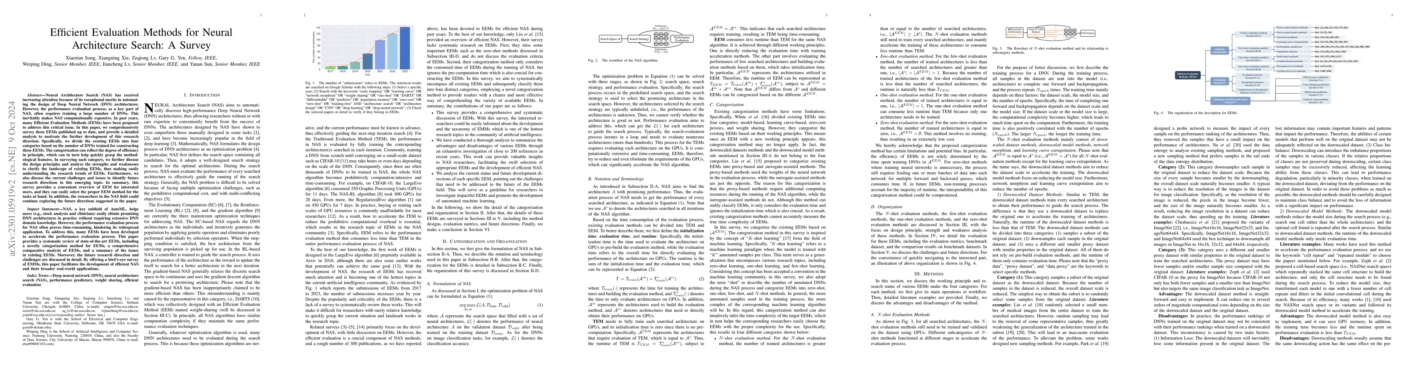 Thumbnail for Efficient Evaluation Methods for Neural Architecture Search: A Survey