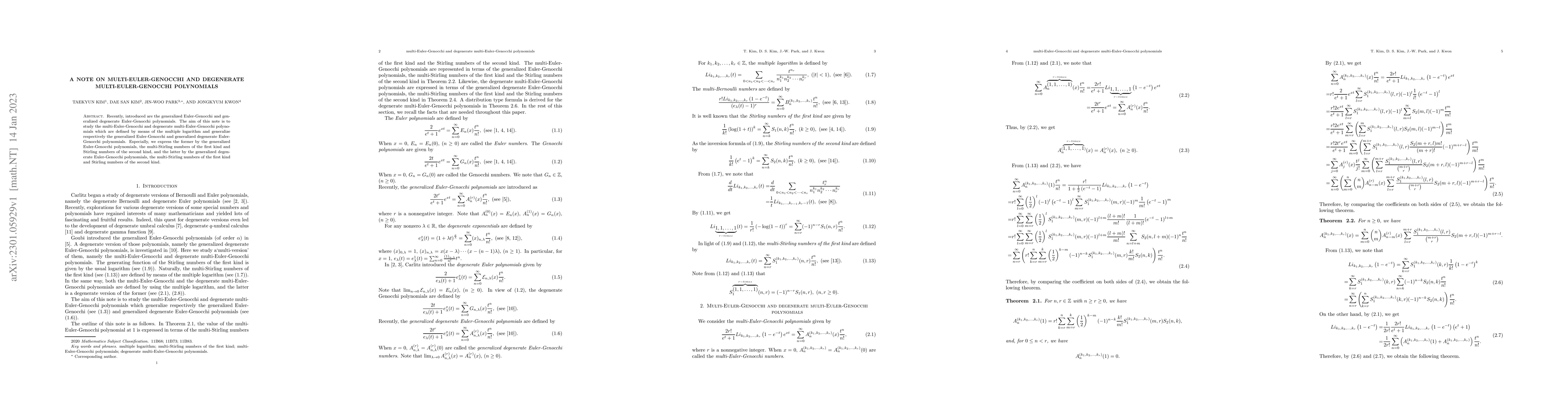 Thumbnail for A note on multi-Euler-Genocchi and degenerate multi-Euler-Genocchi
  polynomials