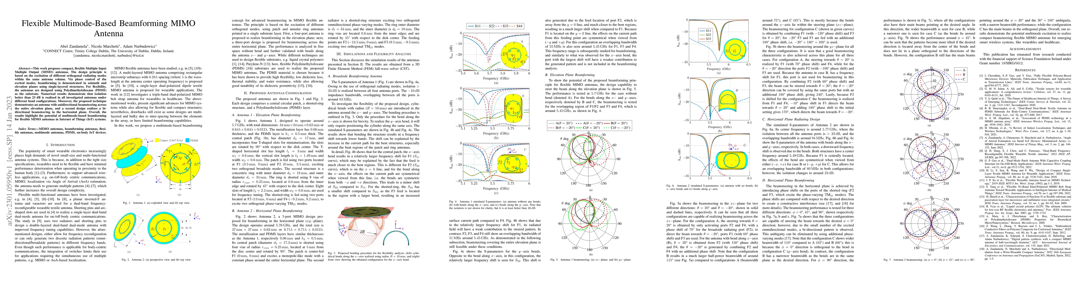 Thumbnail for Flexible Multimode-Based Beamforming MIMO Antenna