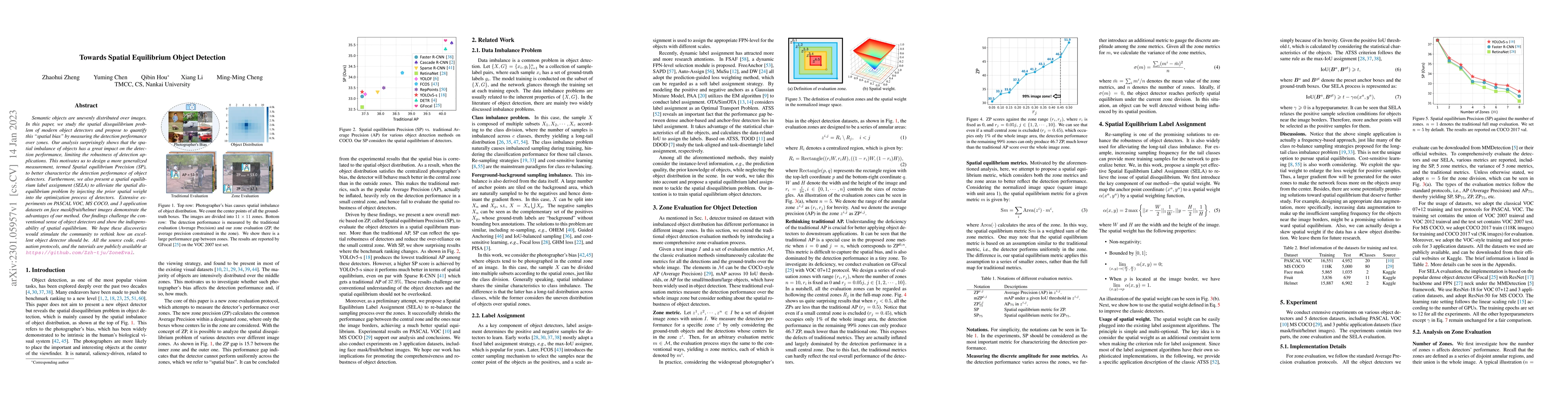 Thumbnail for Towards Spatial Equilibrium Object Detection