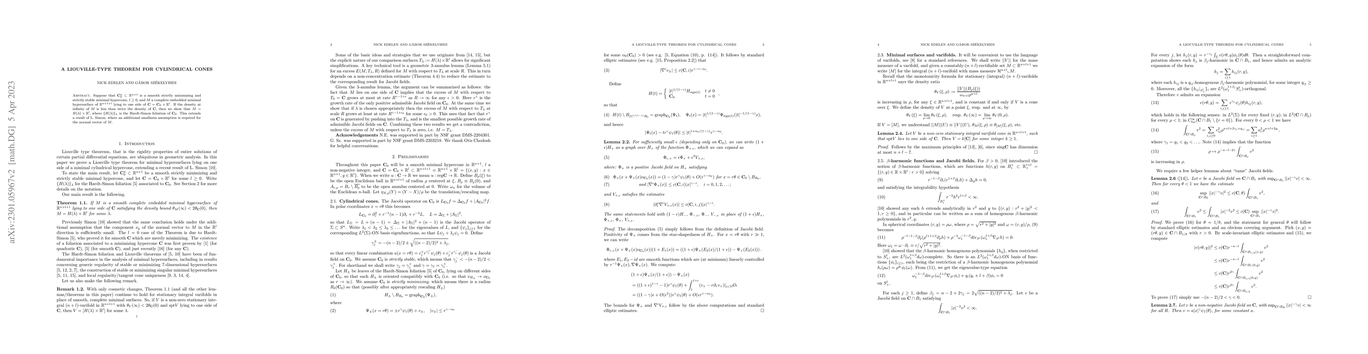 Thumbnail for A Liouville-type theorem for cylindrical cones