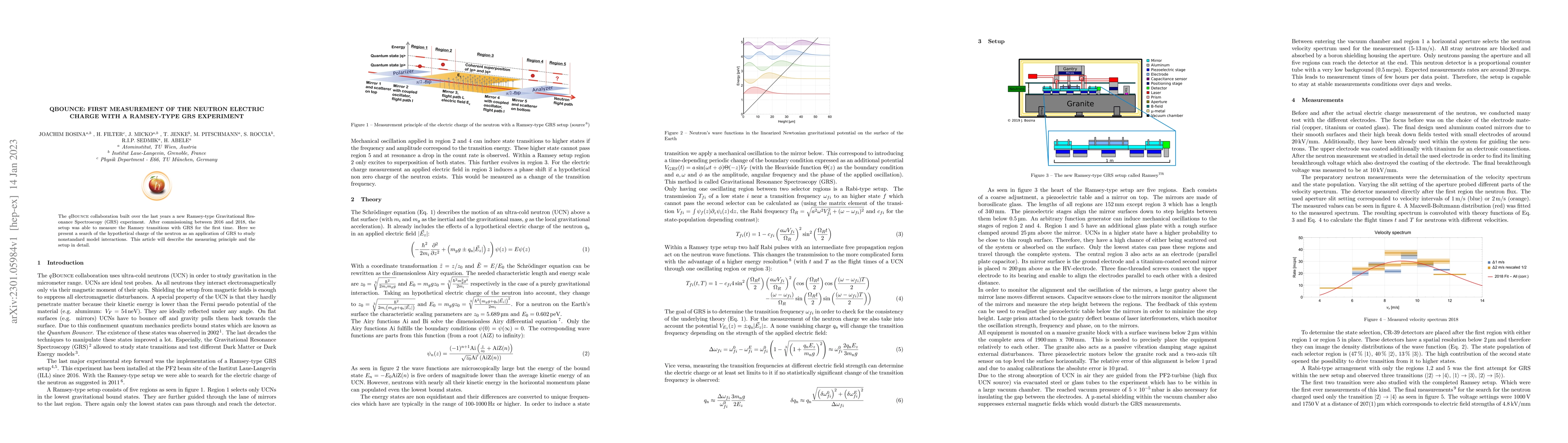 Thumbnail for qBounce: First Measurement of the Neutron Electric Charge with a
  Ramsey-type GRS Experiment