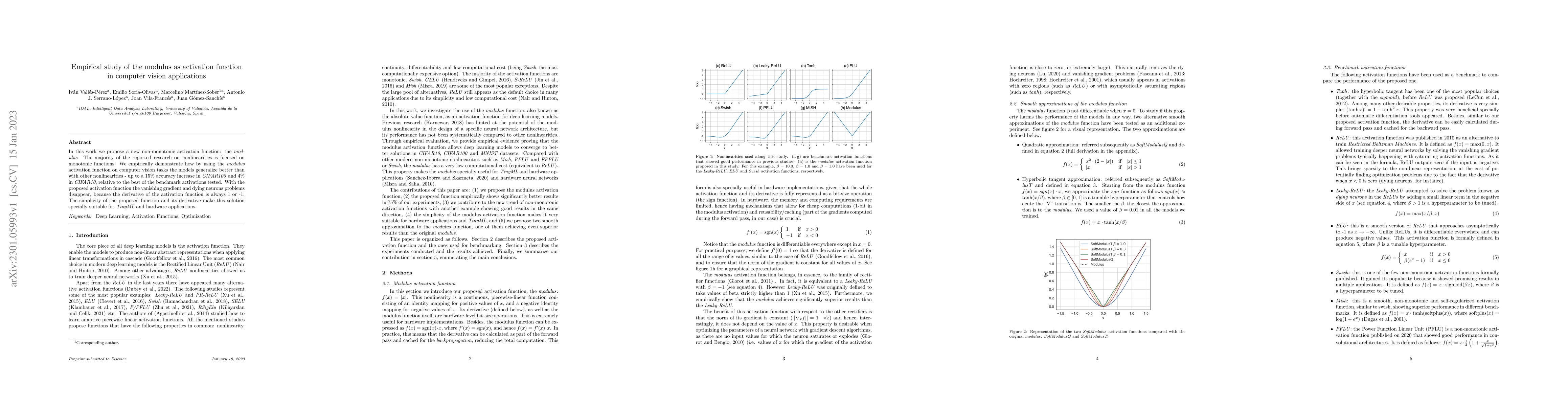 Thumbnail for Empirical study of the modulus as activation function in computer vision
  applications