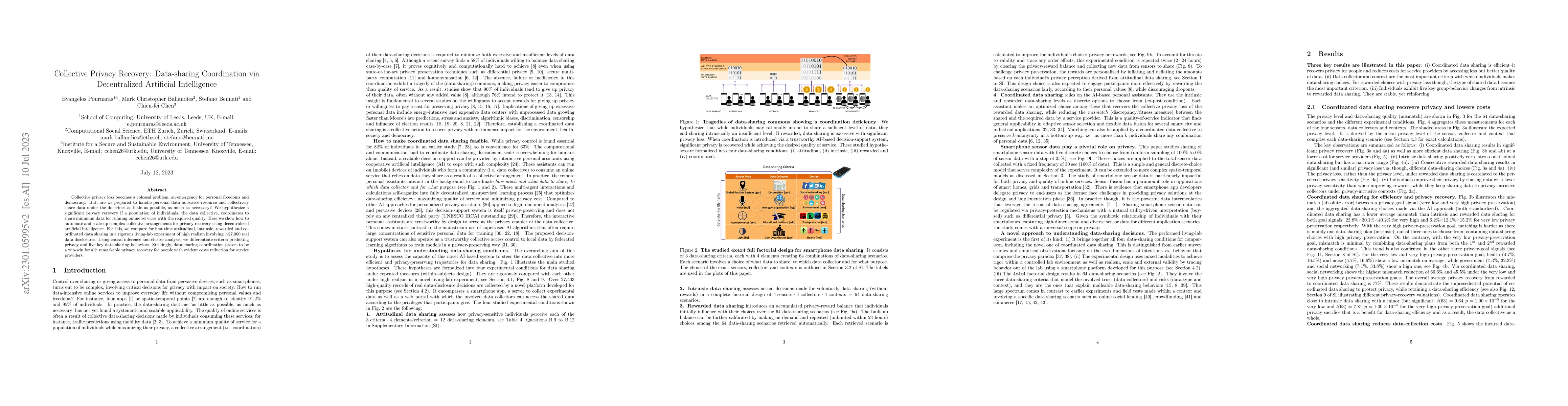 Thumbnail for Collective Privacy Recovery: Data-sharing Coordination via Decentralized
  Artificial Intelligence