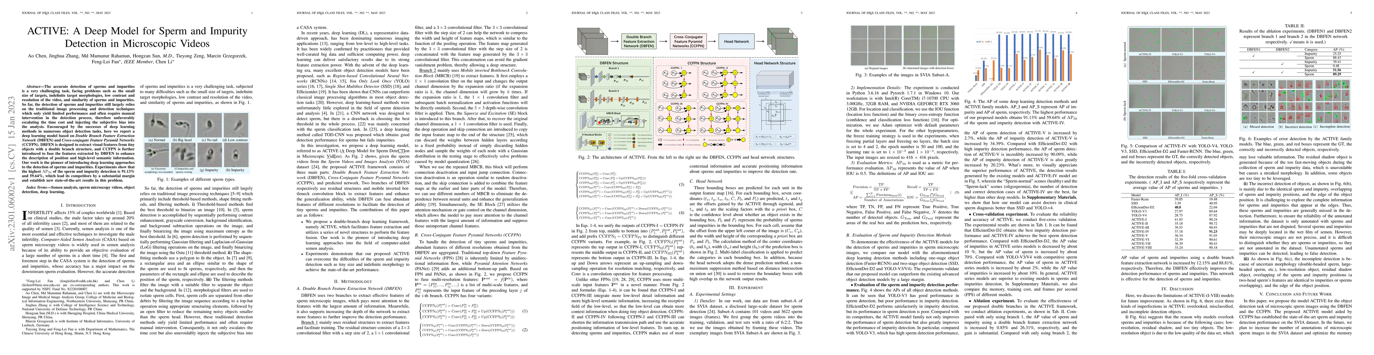 Thumbnail for ACTIVE: A Deep Model for Sperm and Impurity Detection in Microscopic
  Videos