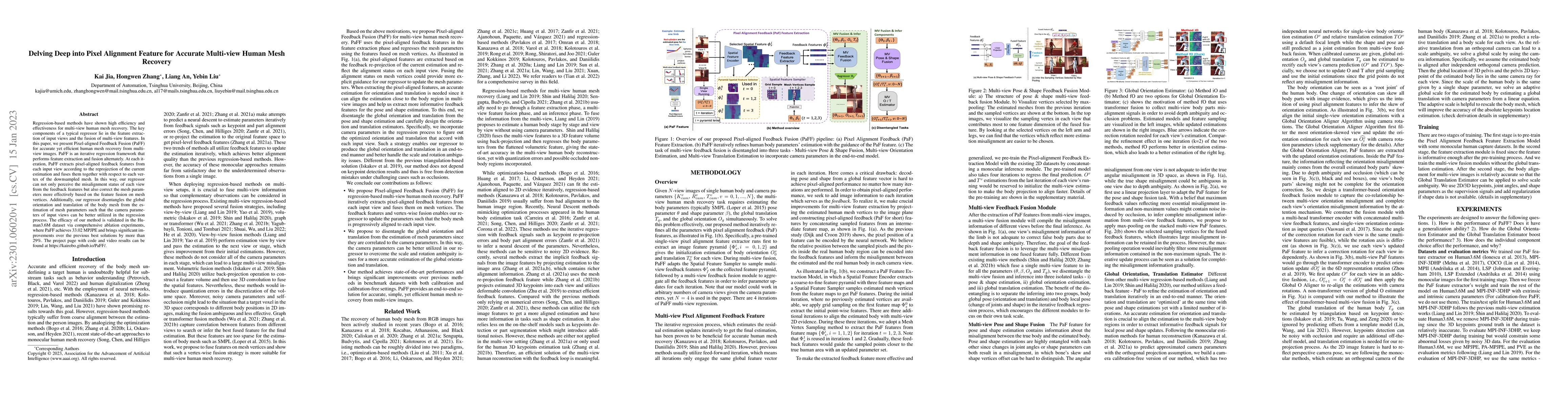 Thumbnail for Delving Deep into Pixel Alignment Feature for Accurate Multi-view Human
  Mesh Recovery