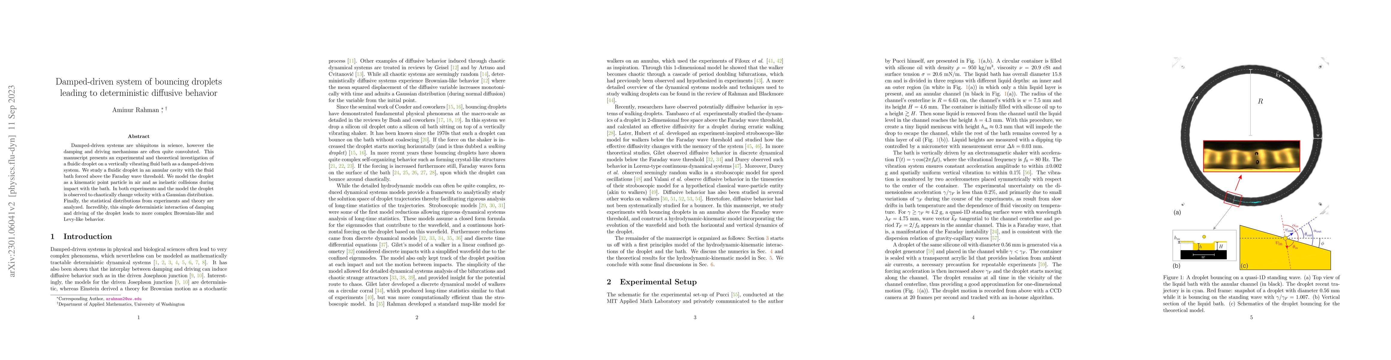 Thumbnail for Damped-driven system of bouncing droplets leading to deterministic
  diffusive behavior