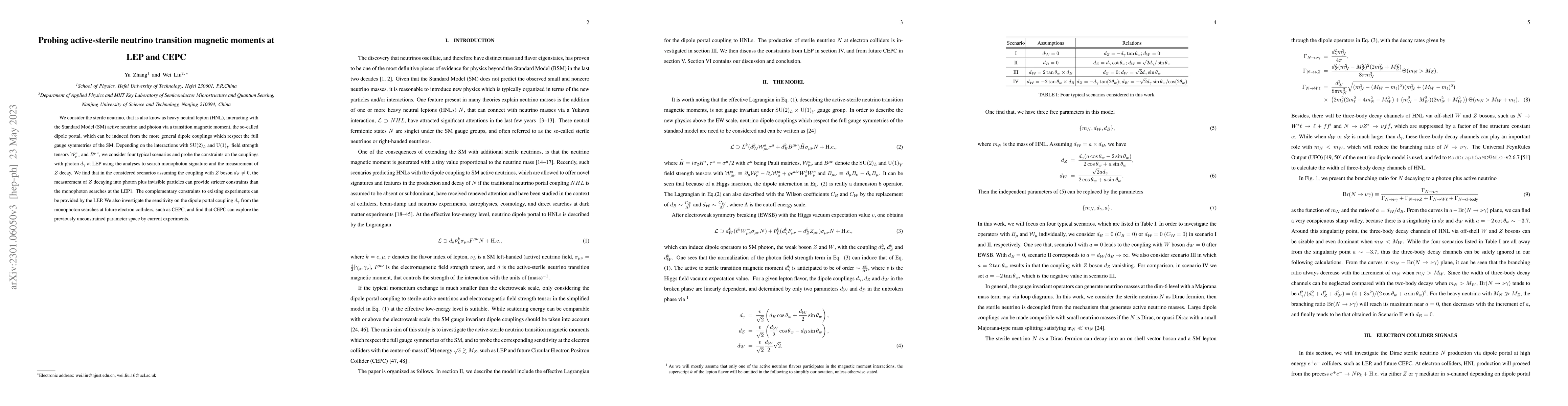 Thumbnail for Probing active-sterile neutrino transition magnetic moments at LEP and
  CEPC