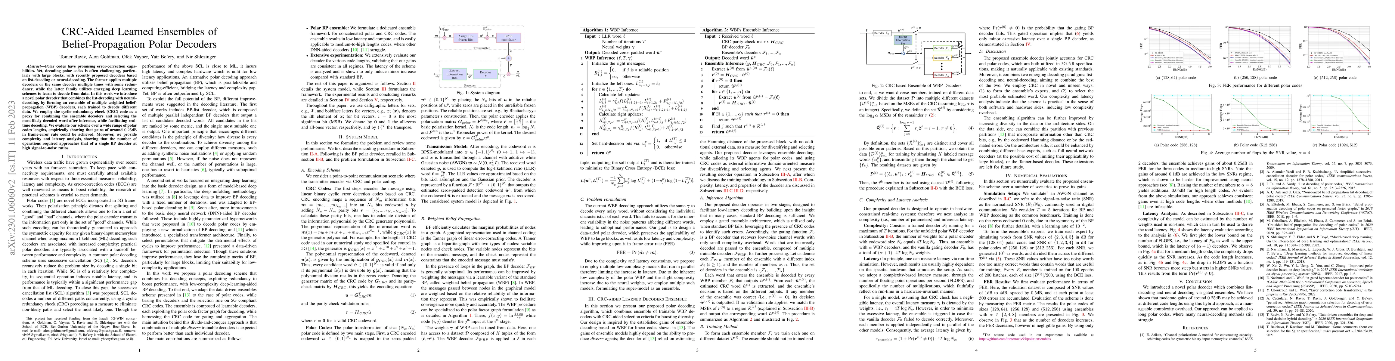 Thumbnail for CRC-Aided Learned Ensembles of Belief-Propagation Polar Decoders