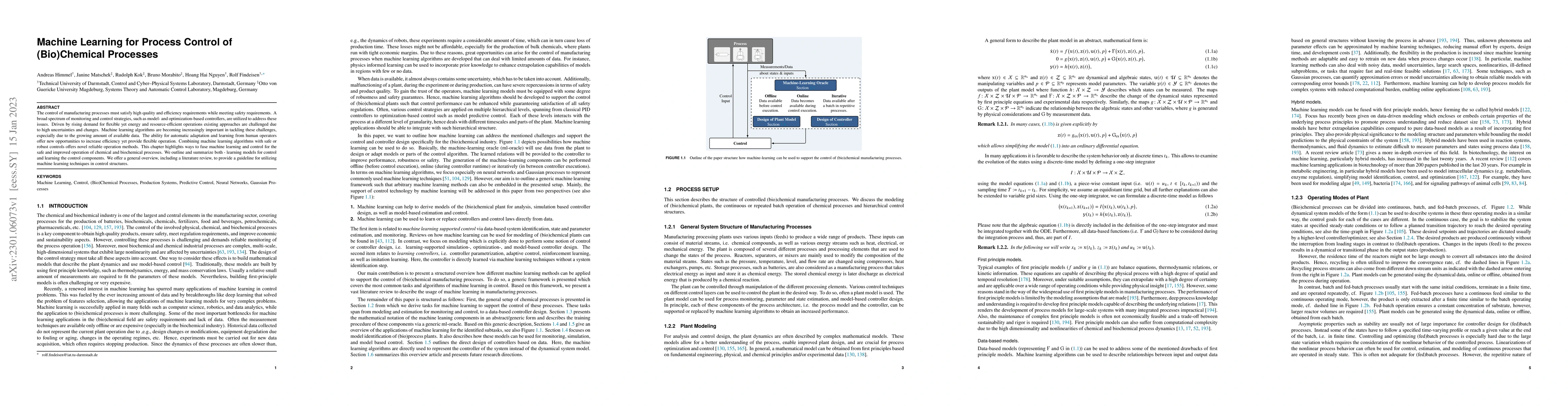 Thumbnail for Machine Learning for Process Control of (Bio)Chemical Processes