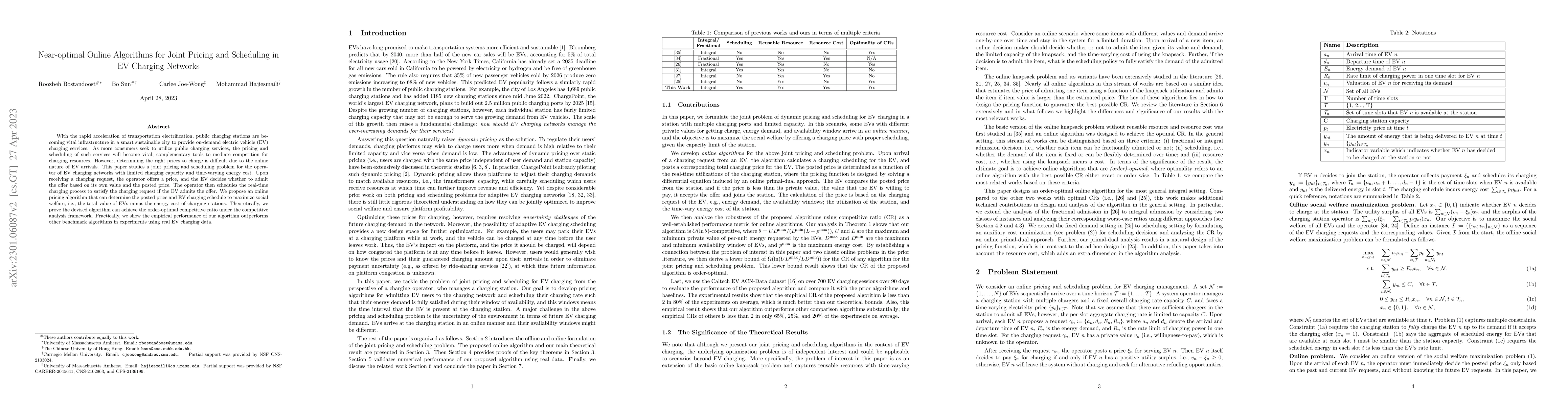 Thumbnail for Near-optimal Online Algorithms for Joint Pricing and Scheduling in EV
  Charging Networks
