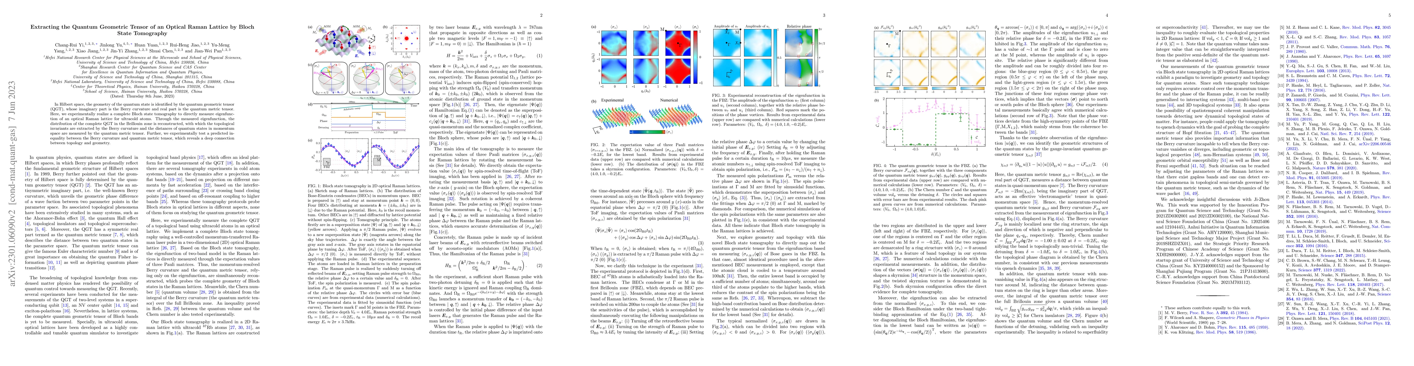 Thumbnail for Extracting the Quantum Geometric Tensor of an Optical Raman Lattice by
  Bloch State Tomography