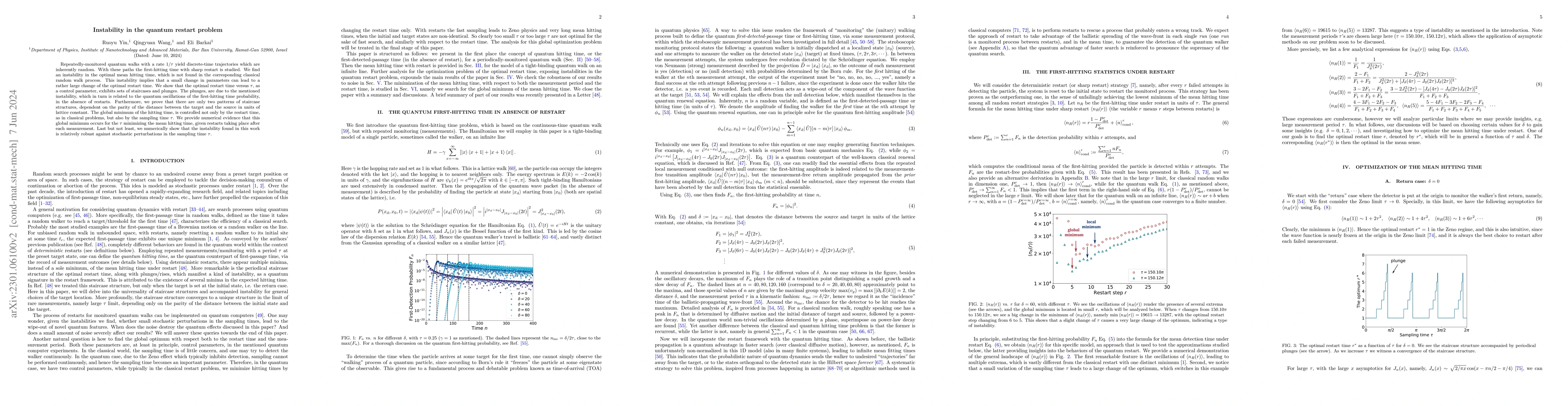 Thumbnail for Instability in the quantum restart problem