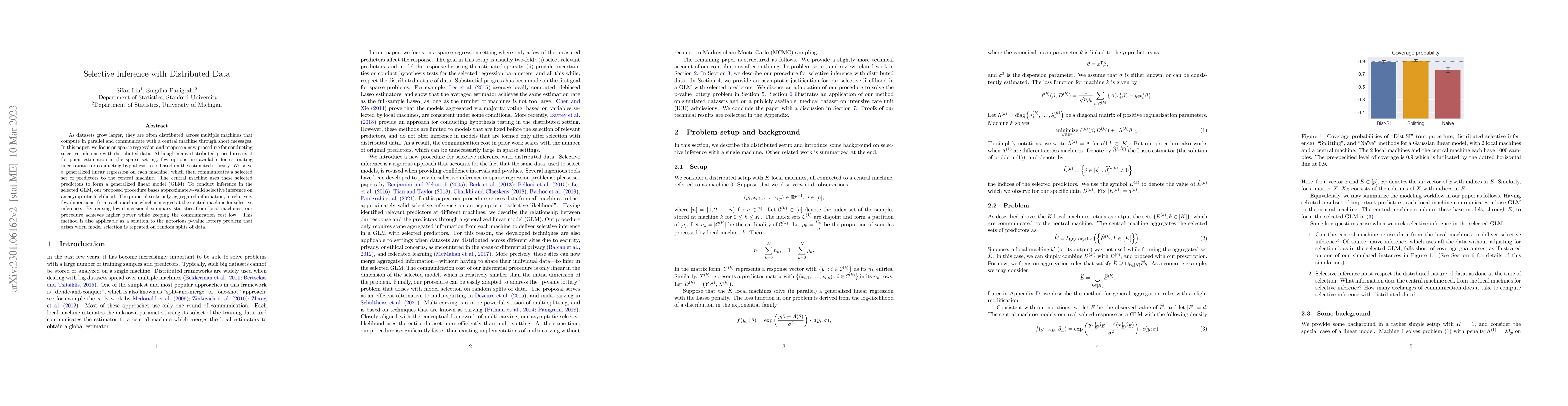 Thumbnail for Selective Inference with Distributed Data