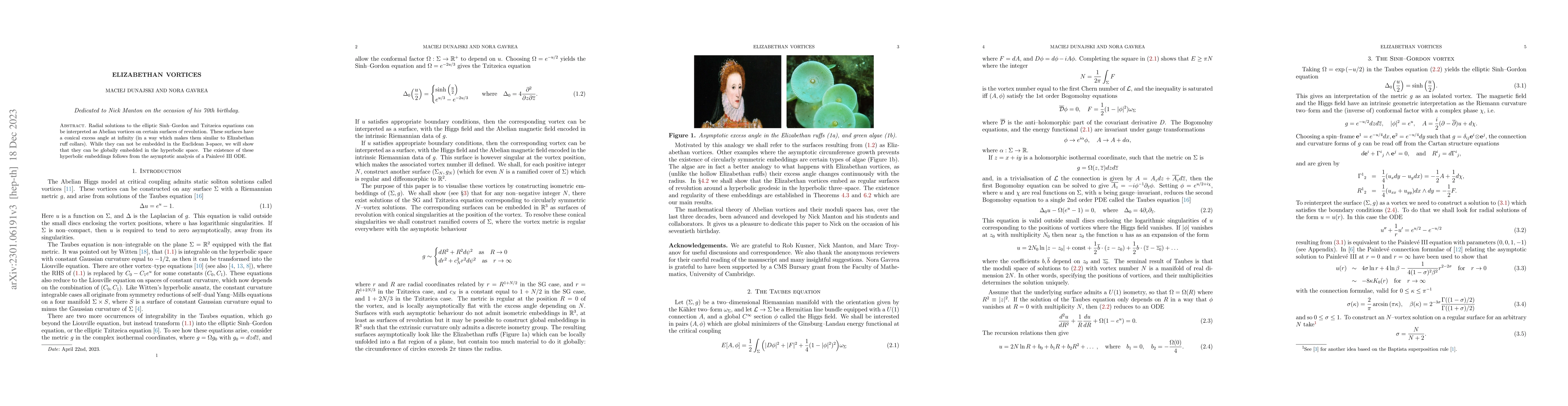 Thumbnail for Elizabethan vortices