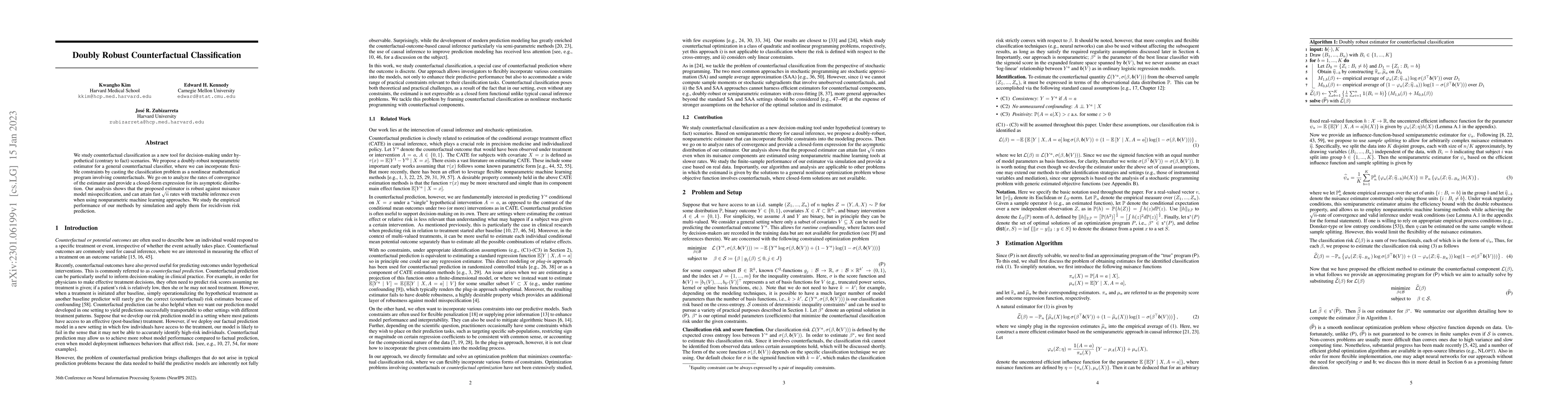 Thumbnail for Doubly Robust Counterfactual Classification