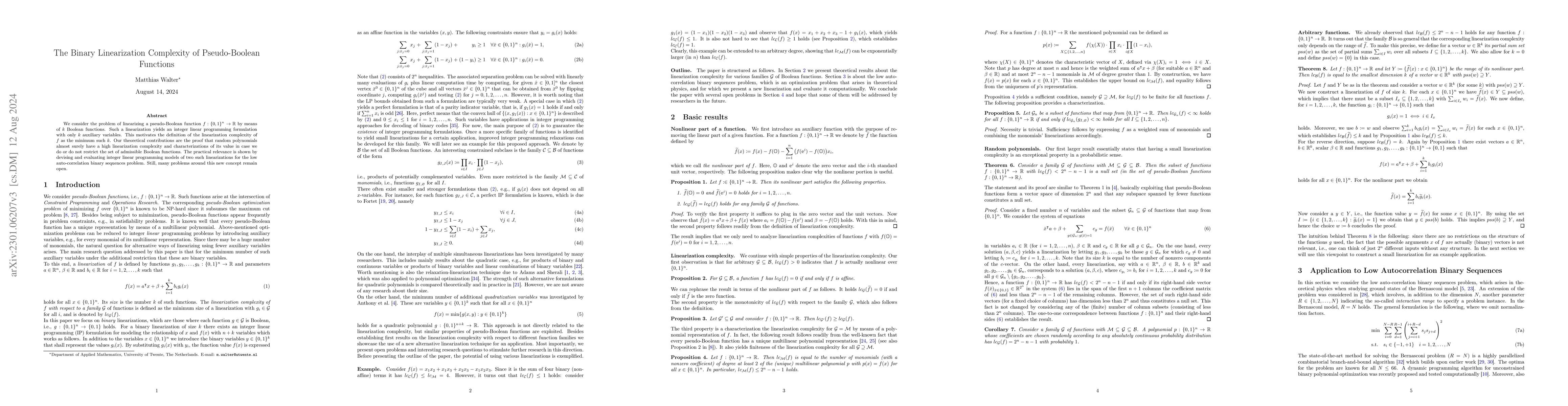 Thumbnail for The Binary Linearization Complexity of Pseudo-Boolean Functions