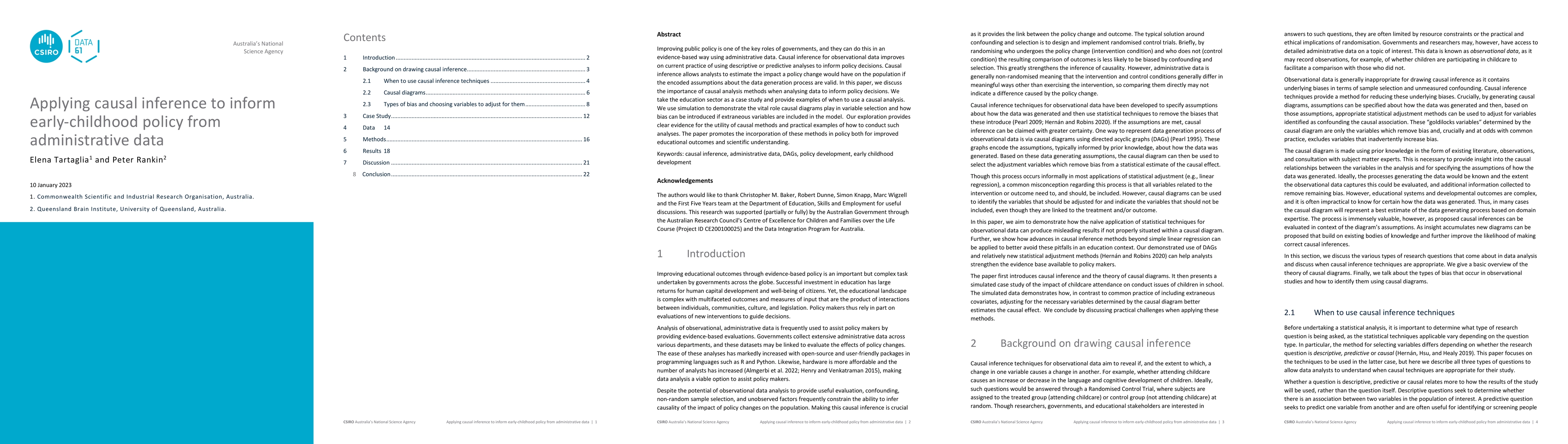 Thumbnail for Applying causal inference to inform early-childhood policy from
  administrative data