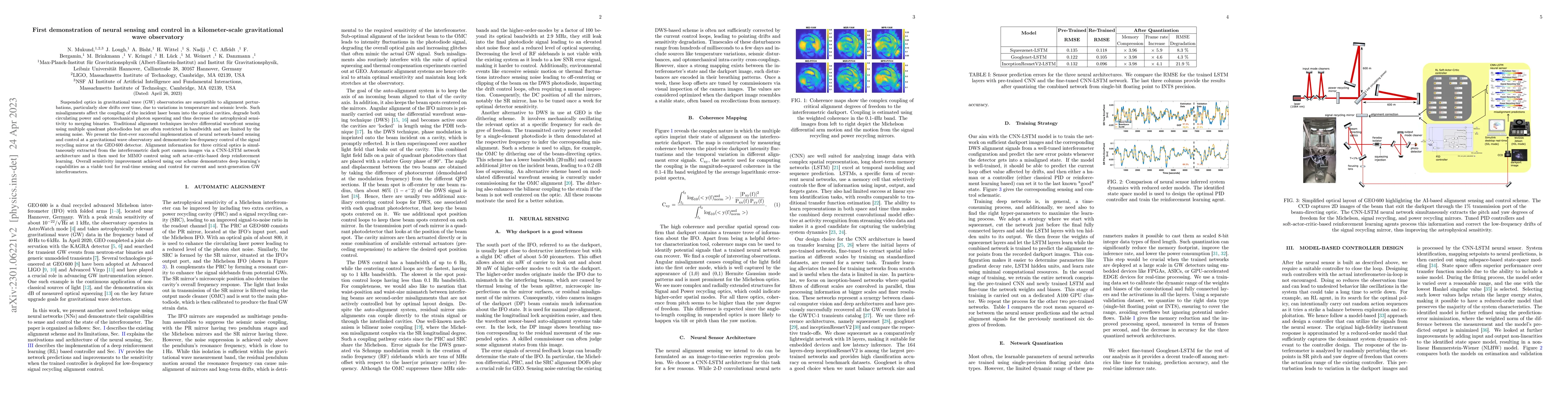 Thumbnail for First demonstration of neural sensing and control in a kilometer-scale
  gravitational wave observatory