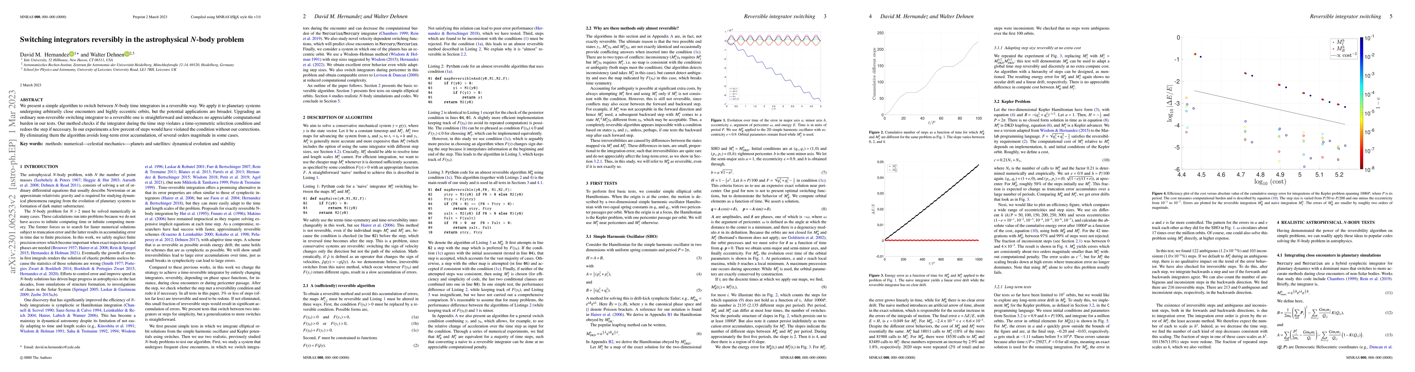 Thumbnail for Switching integrators reversibly in the astrophysical $N$-body problem