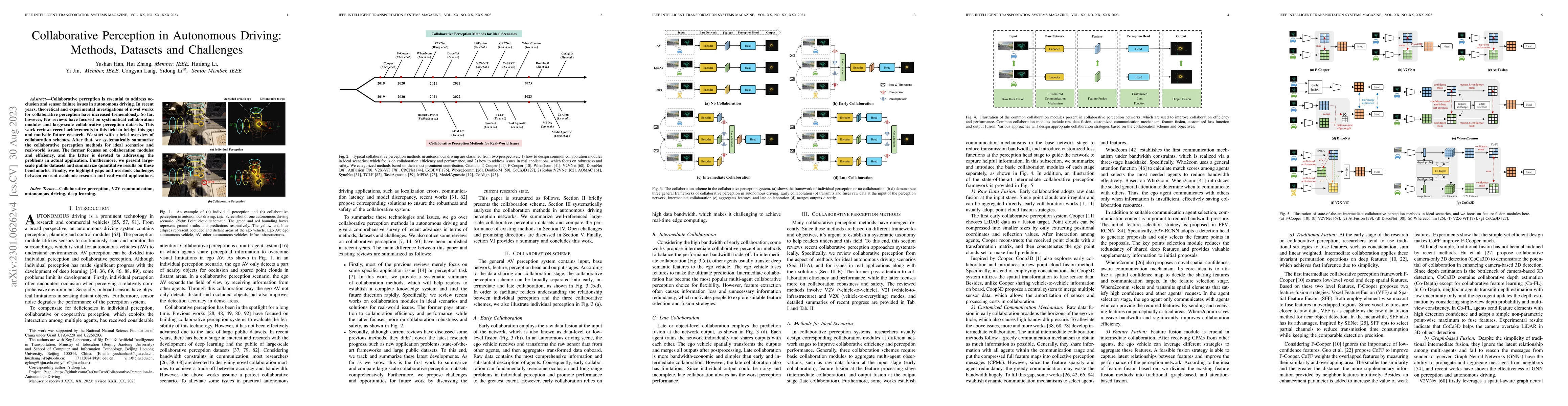 Thumbnail for Collaborative Perception in Autonomous Driving: Methods, Datasets and
  Challenges