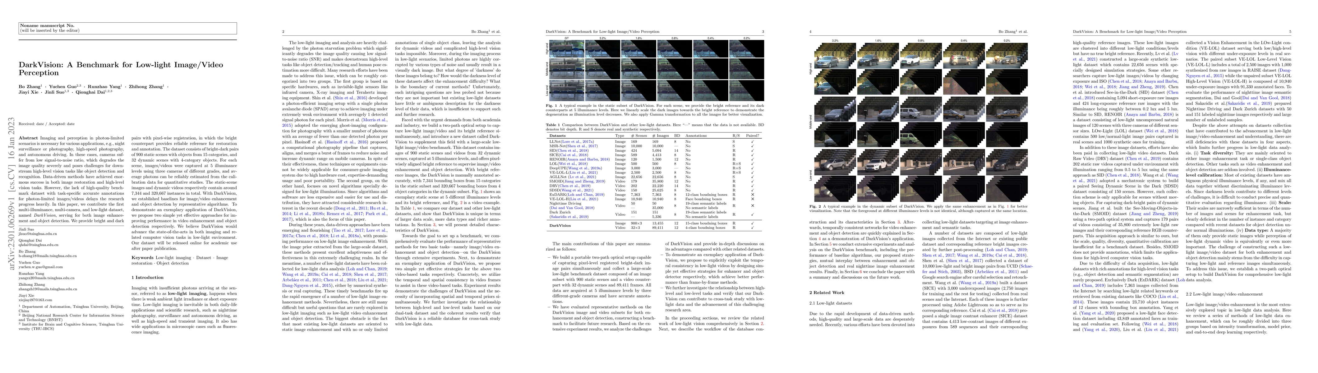 Thumbnail for DarkVision: A Benchmark for Low-light Image/Video Perception
