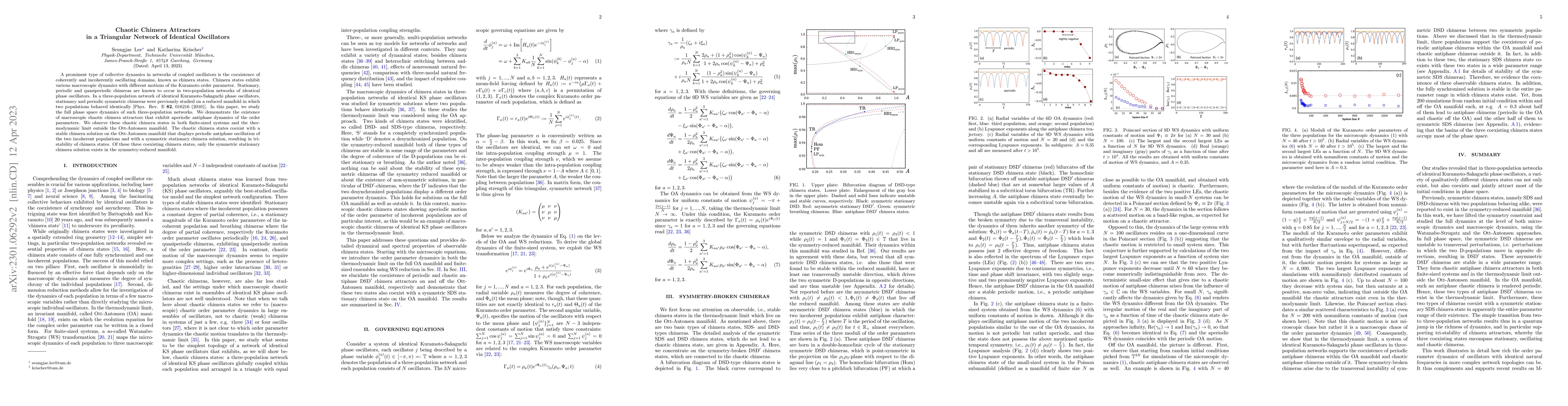 Thumbnail for Chaotic Chimera Attractors in a Triangular Network of Identical
  Oscillators