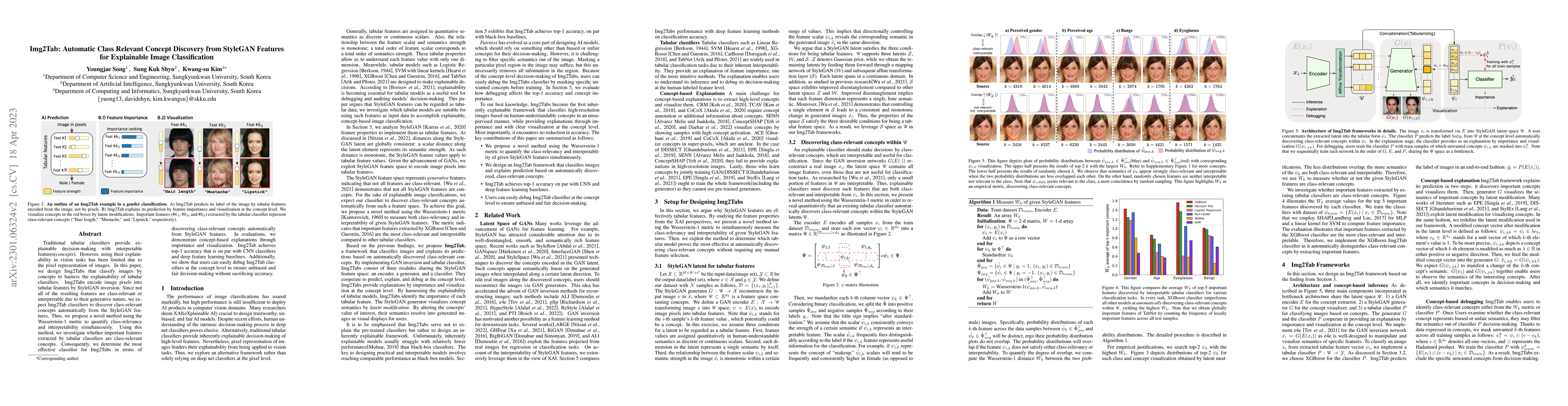 Thumbnail for Img2Tab: Automatic Class Relevant Concept Discovery from StyleGAN
  Features for Explainable Image Classification