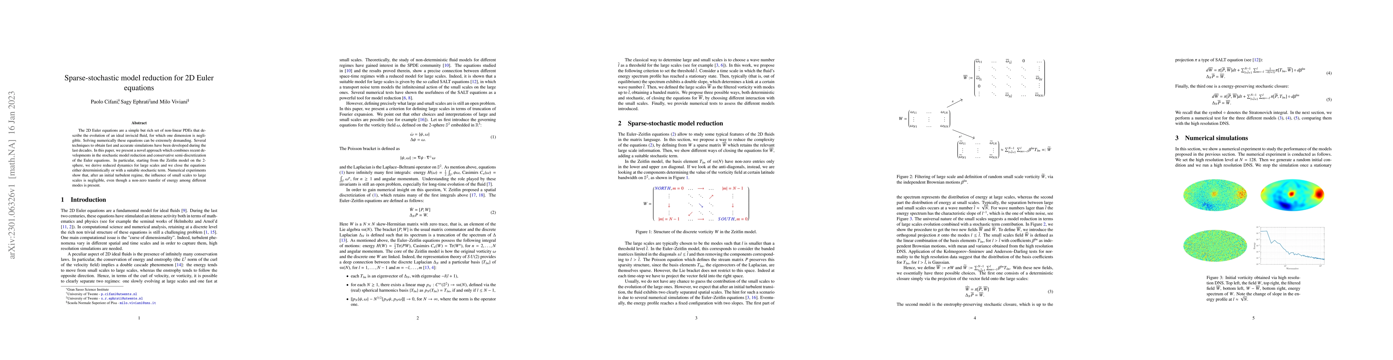 Thumbnail for Sparse-stochastic model reduction for 2D Euler equations
