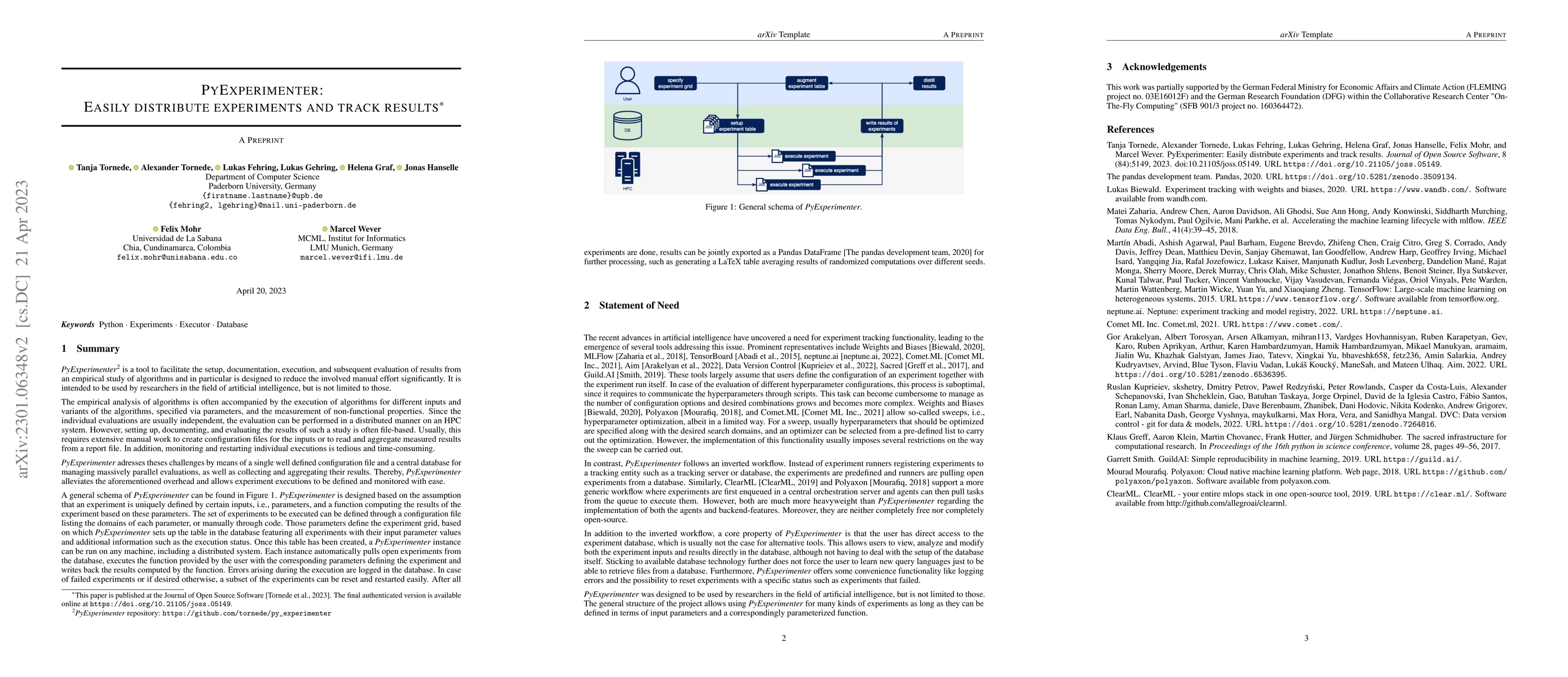 Thumbnail for PyExperimenter: Easily distribute experiments and track results