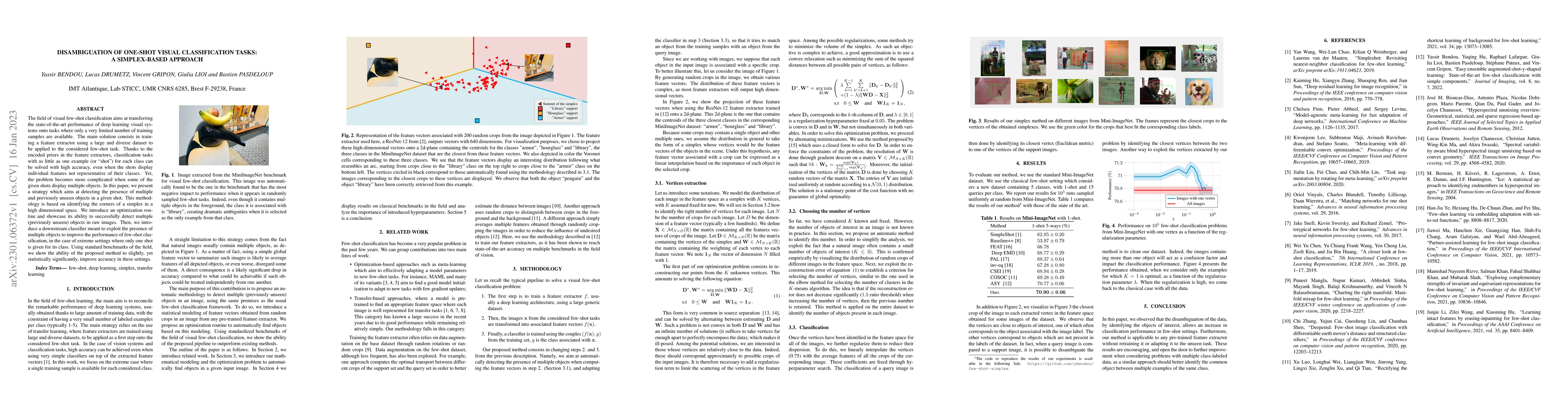 Thumbnail for Disambiguation of One-Shot Visual Classification Tasks: A Simplex-Based
  Approach