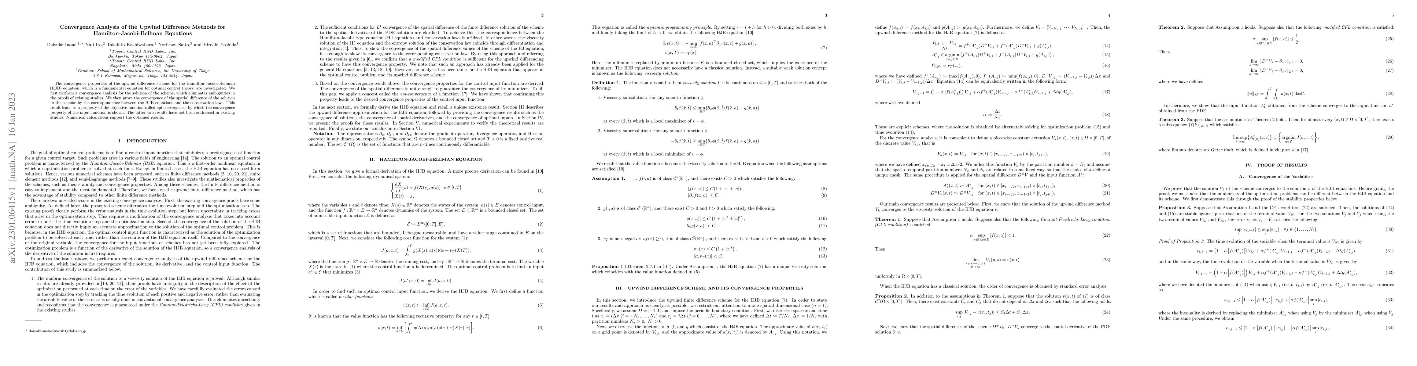 Thumbnail for Convergence Analysis of the Upwind Difference Methods for
  Hamilton-Jacobi-Bellman Equations