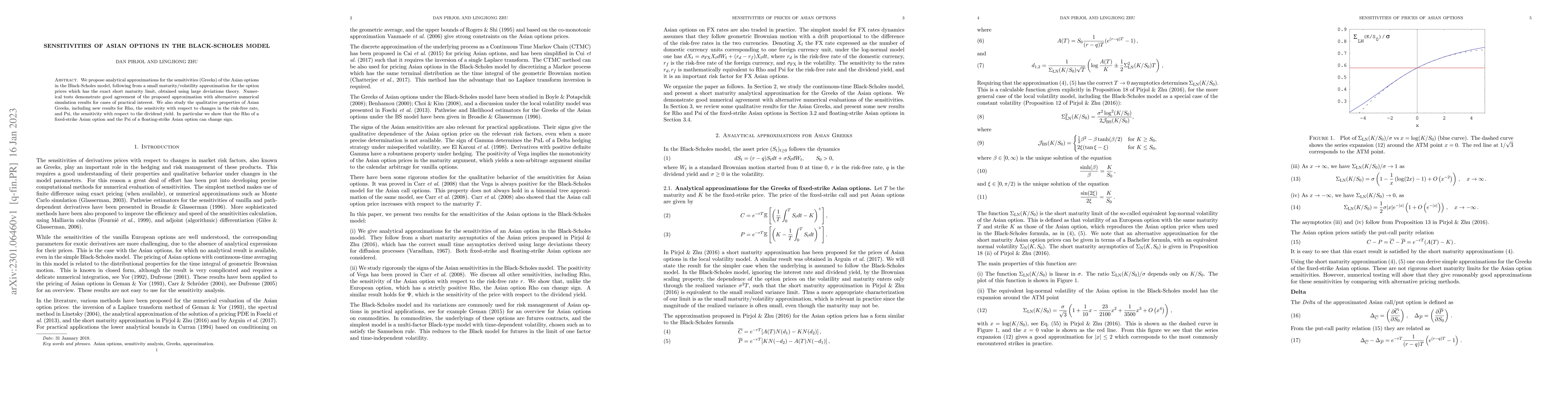 Thumbnail for Sensitivities of Asian options in the Black-Scholes model