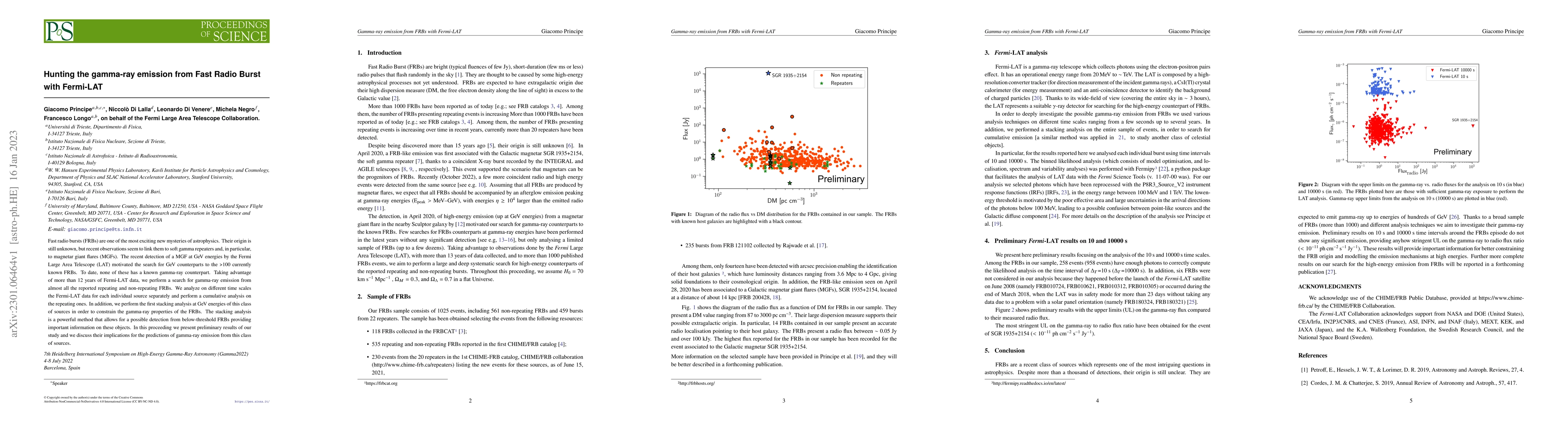 Thumbnail for Hunting the gamma-ray emission from Fast Radio Burst with Fermi-LAT